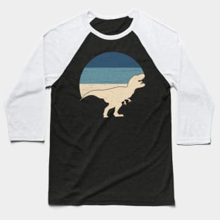 Dinosaur Vintage Sunset Baseball T-Shirt